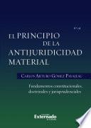 Libro El principio de la antijuridicidad material