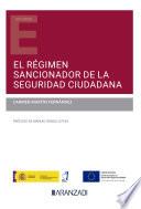 Libro El régimen sancionador de la seguridad ciudadana