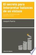 Libro El secreto para interpretar balances de un vistazo