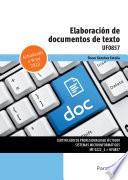 Libro Elaboración de documentos de texto