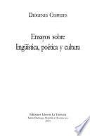 Ensayos sobre lingüística, poética y cultura