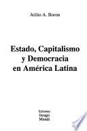 Estado, capitalismo y democracia en América Latina