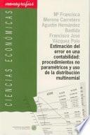 Libro Estimación del error en una contabilidad: procedimientos no paramétricos y uso de la distribución multinomial
