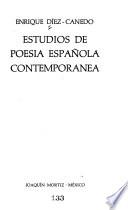 Estudios de poesía española contemporánea