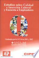 Libro Estudios sobre calidad e inserción laboral y encuesta a empleadores