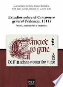 Estudios sobre el cancionero general (Valencia, 1511)