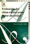 Libro Evaluación del clima escolar como factor de calidad