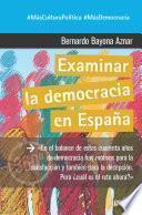 Libro Examinar la democracia en España