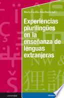 Libro Experiencias plurilingües en la enseñanza de lenguas extranjeras