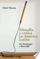 Libro Filosofía y crítica en América Latina