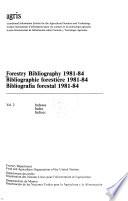 Forestry Bibliography 1981-84: Indexes