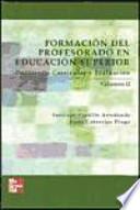 Libro Formación del profesorado en educación superior