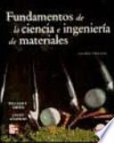 Libro Fundamentos de la ciencia e ingeniería de materiales