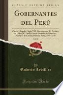 Libro Gobernantes del Perú, Vol. 12
