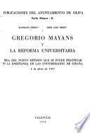 Gregorio Mayans y la reforma universitaria