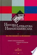 Historia de la literatura hispanoamericana: Del descubrimiento al modernismo