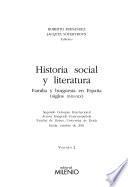 Libro Historia social y literatura