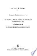 Libro Introducción al derecho indiano y novohispano
