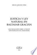 Justicia y ley natural en Baltasar Gracián