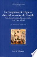 Libro L'enseignement religieux dans la couronne de Castille