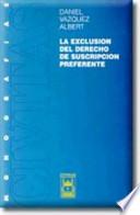 Libro La exclusión del derecho de suscripción preferente