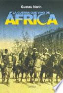 Libro La guerra que vino de África