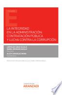 Libro La integridad en la Administración: contratación pública y lucha contra la corrupción