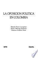Libro La oposición política en Colombia
