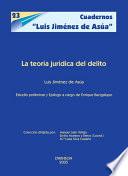 Libro La teoría jurídica del delito