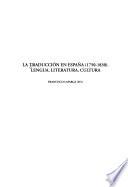 La traducción en España (1750-1830)