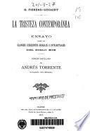 La tristeza contemporanea
