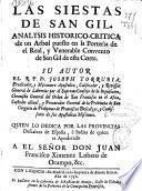 Las siestas de San Gil