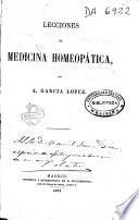 Lecciones de medicina homeopática