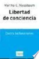 Libro Libertad de conciencia