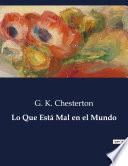 Libro Lo Que Está Mal en el Mundo