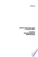 Los actores socio-economicos del ajuste estructural