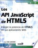 Los API JavaScript de HTML5
