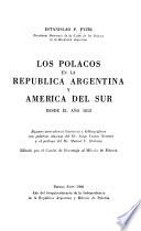 Los polacos en la República Argentina y América del Sur; desde el año 1812