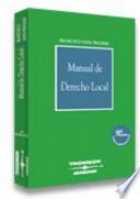 Libro Manual de derecho local