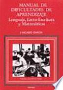Libro Manual de dificultades de aprendizaje