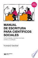 Libro Manual de escritura para científicos sociales
