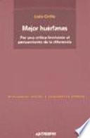 Libro Mejor huérfanas