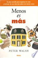 Libro MENOS ES MAS