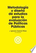 Libro Metodología y diseño de estudios para la evaluación de políticas públicas