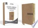 Libro NBLA Santa Biblia Ultrafina, Letra Gigante, Leathersoft, Beige, Edición Letra Roja