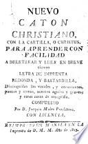 Nuevo Caton Christiano, con la cartilla, o Christus
