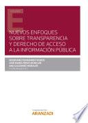Libro Nuevos enfoques sobre transparencia y derecho de acceso a la información pública