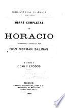 Obras completas de Horacio: Odas y epodos