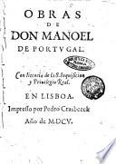 Obras de don Manoel de Portugal