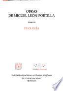 Obras de Miguel León-Portilla: Filología